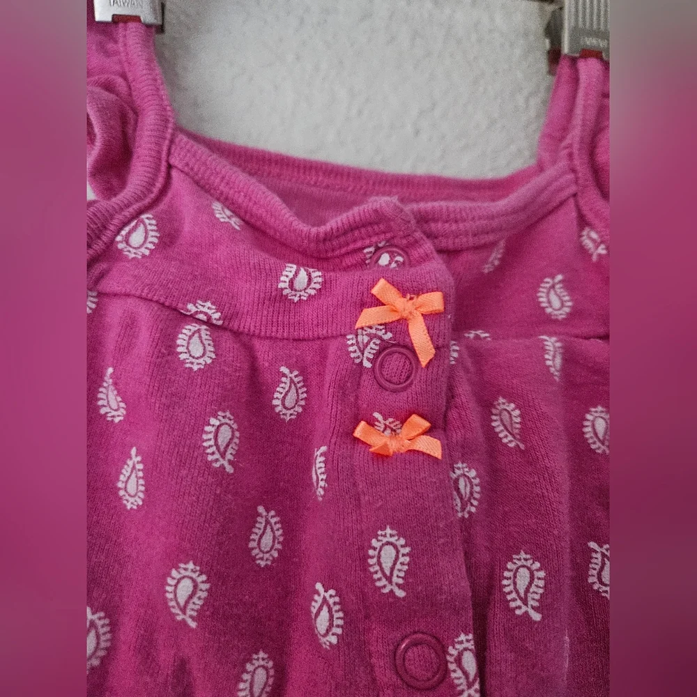 carters pink romper, 3 months